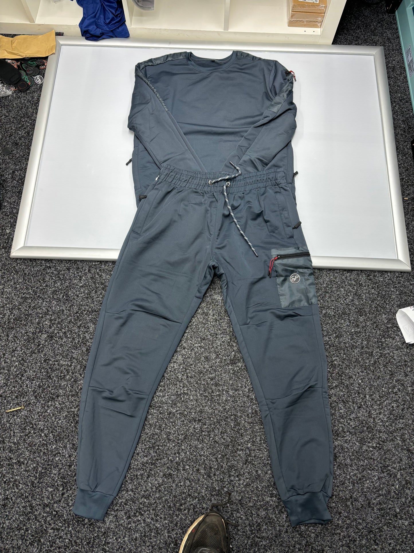 Tracksuit set zip up top and bottoms