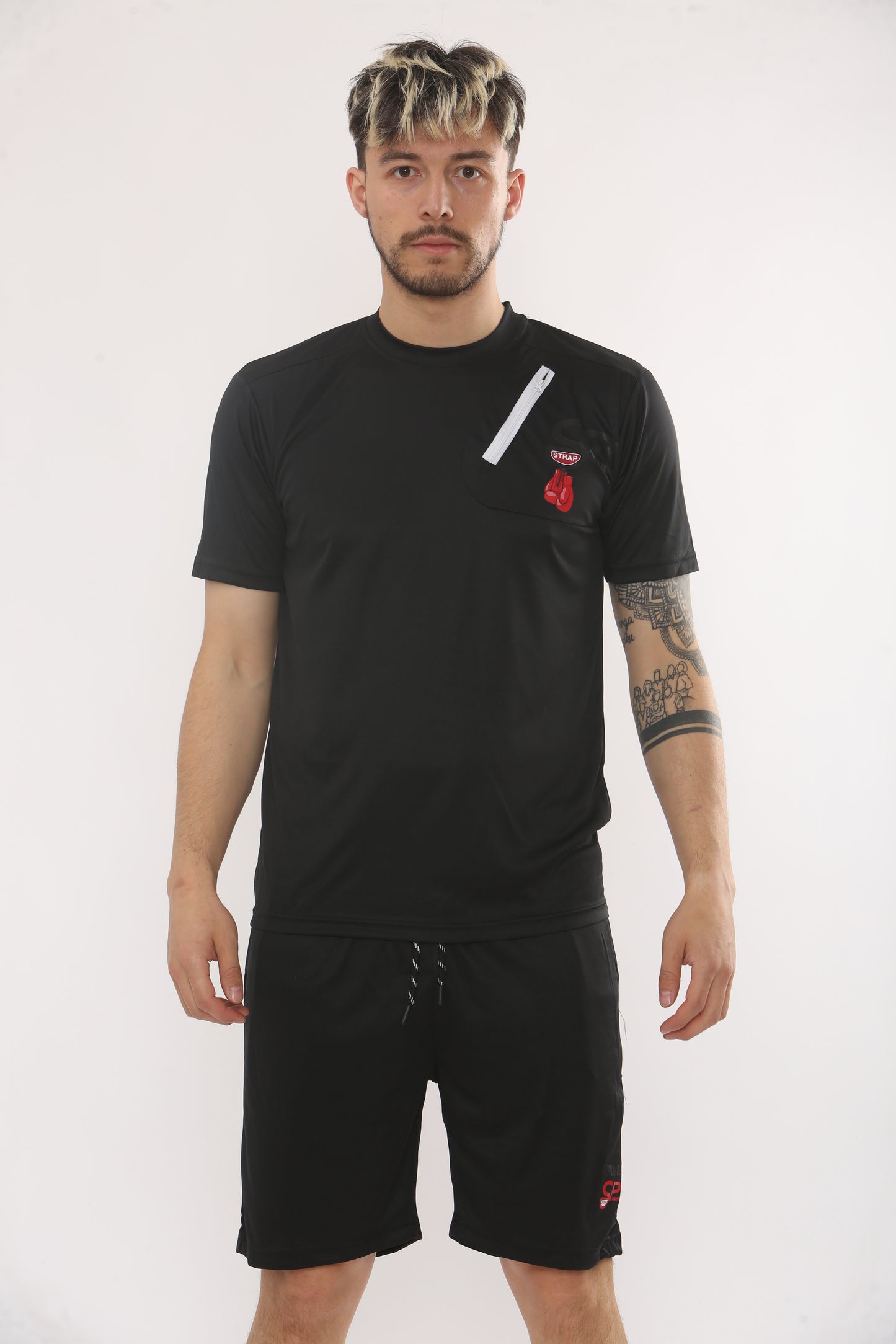 TSHIRT AND SHORT SET ZIPUP
