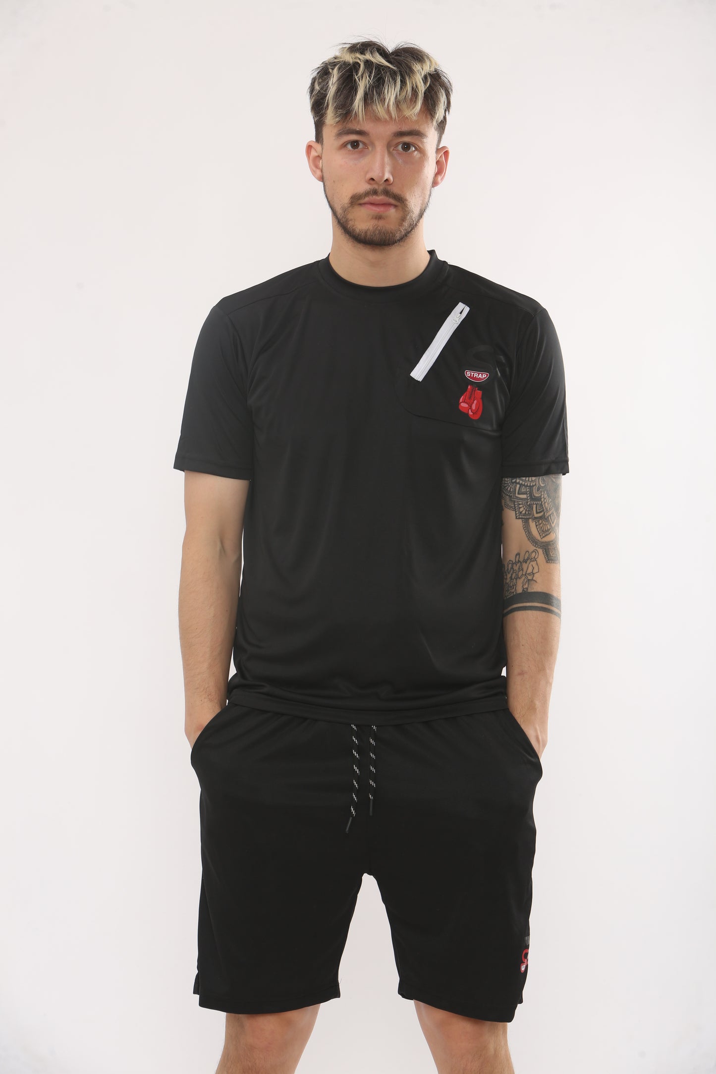TSHIRT AND SHORT SET ZIPUP