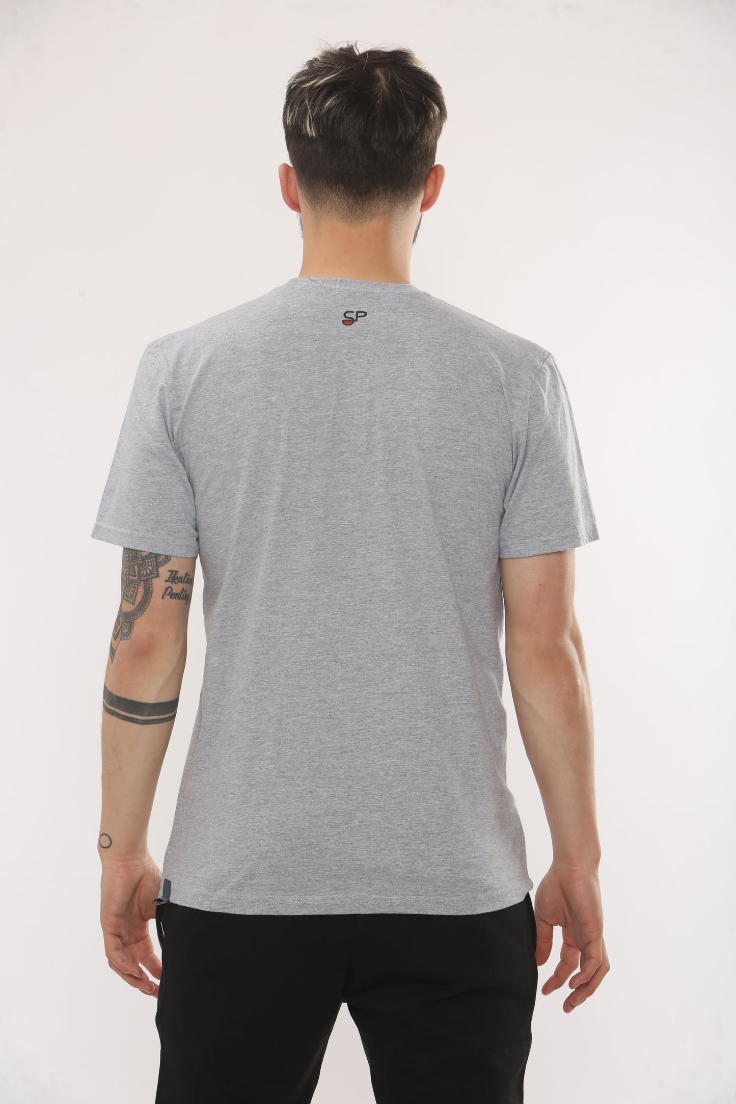 GREY SIDE LOGO WITH RFLECTIVE STRIPE TO LOGO