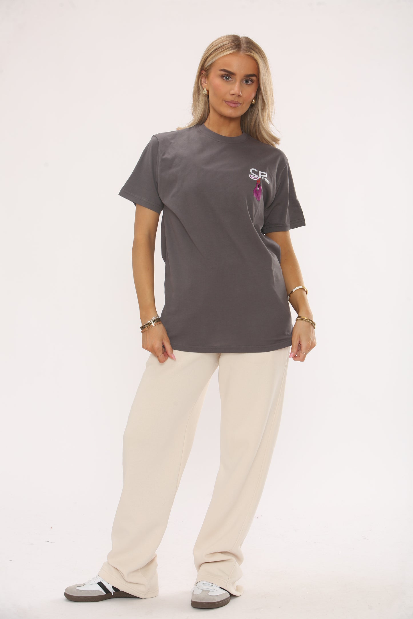 DARK GREY 100% COTTON TSHIRT
