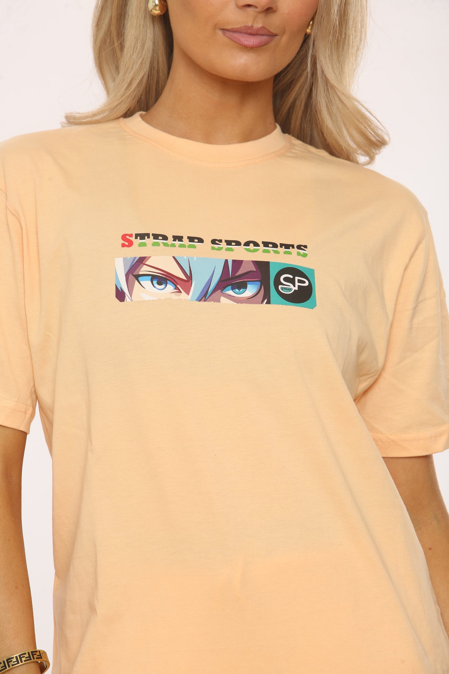 CREW NECK TSHIRT with animi design and logo
