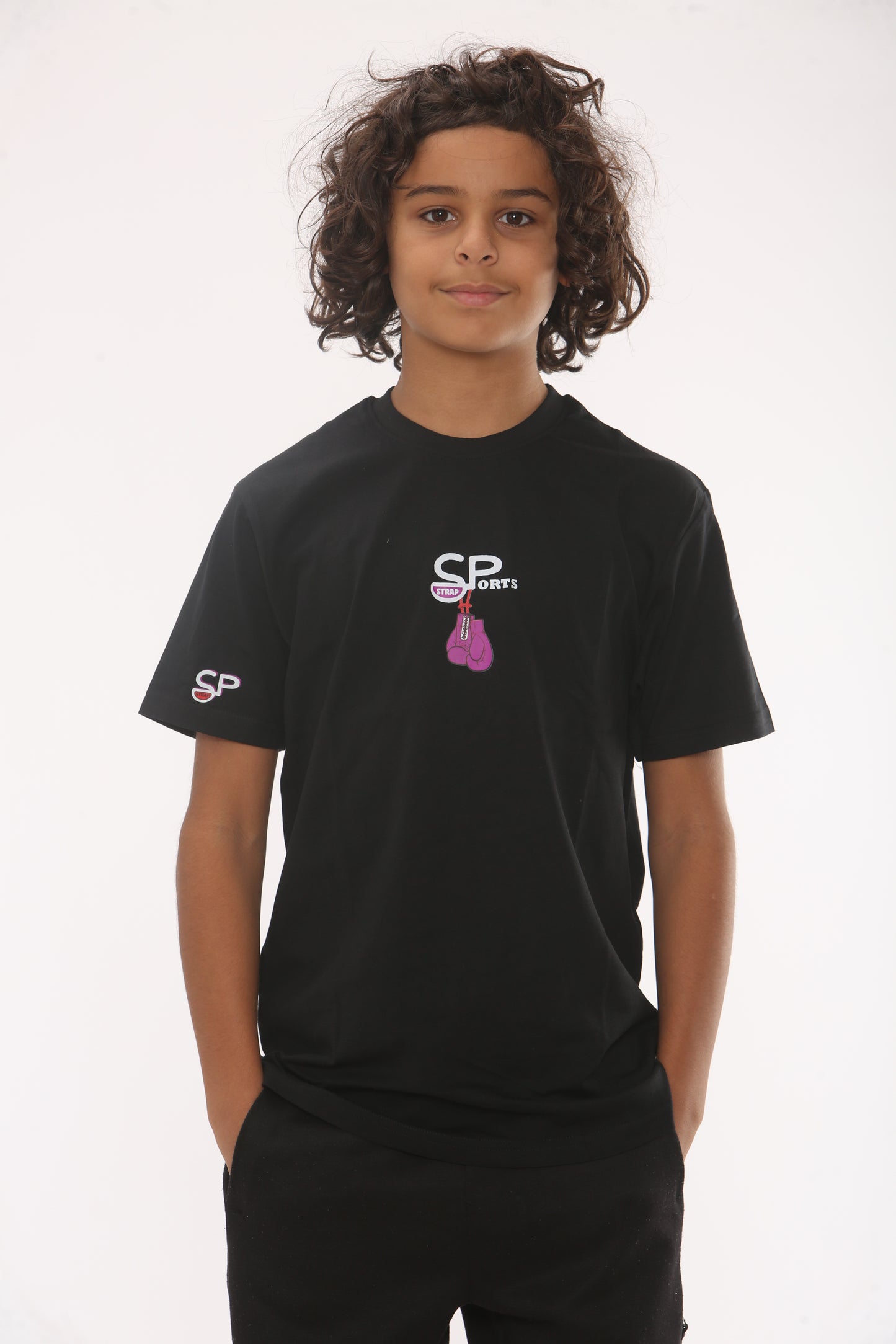 BLACK Crew Neck Boxing Edtion Tee