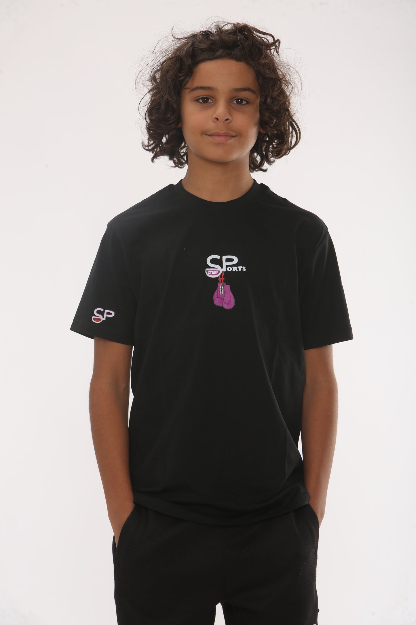 BLACK Crew Neck Boxing Edtion Tee