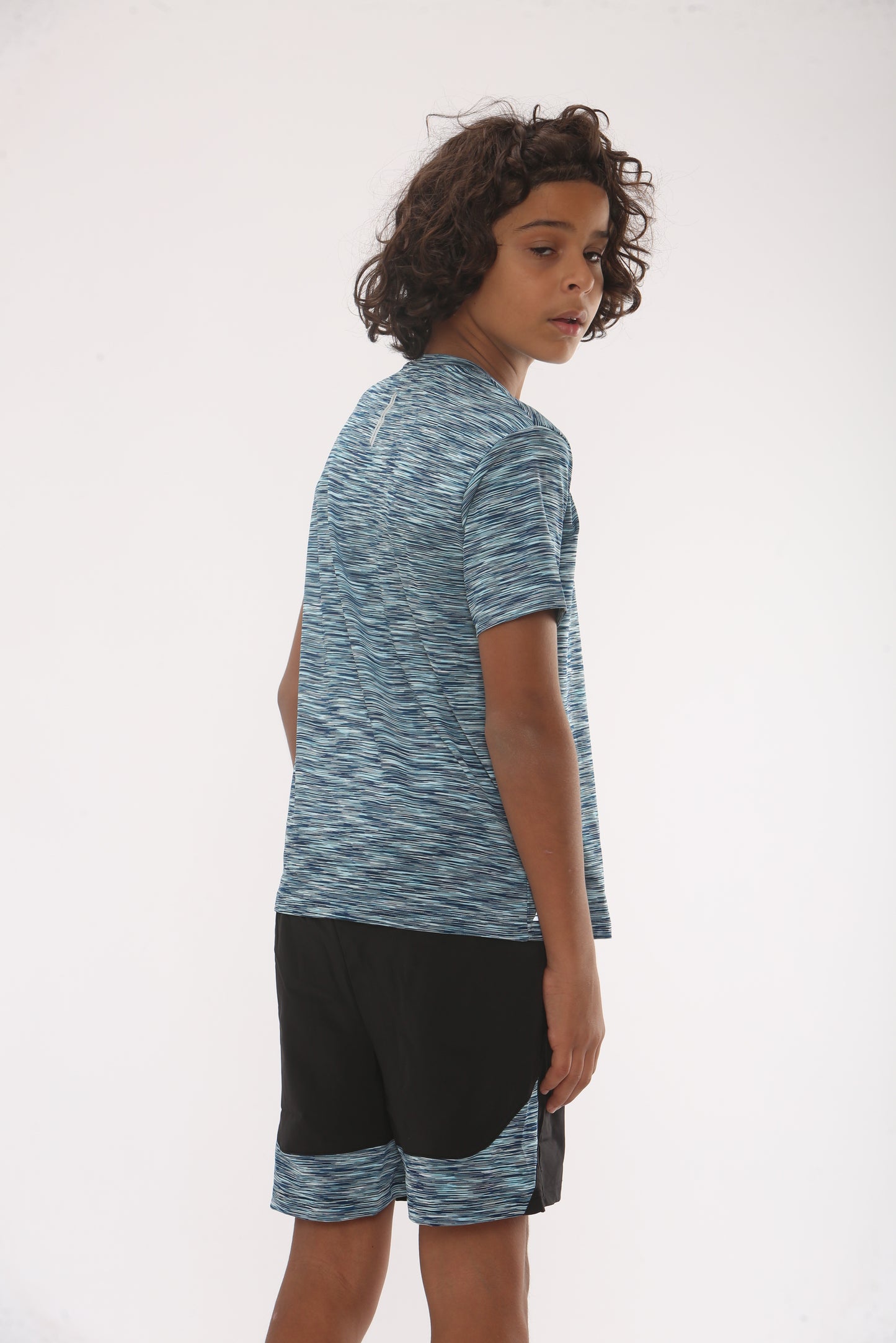 BLUE T SHIRT AND SHORTS MMA EDITION LOGO