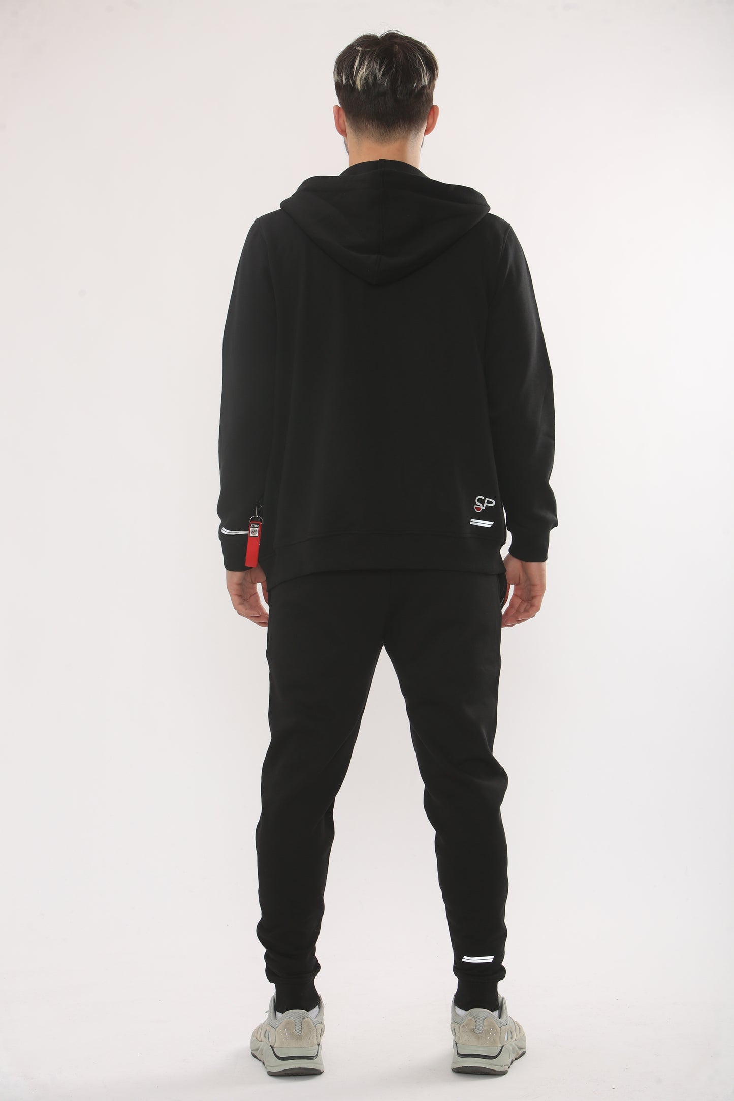 BLACK TRAINING ZIP TRACKSUIT