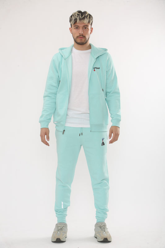 MINT ZIP UP HOODIE WITH MATCHING BOTTOMS