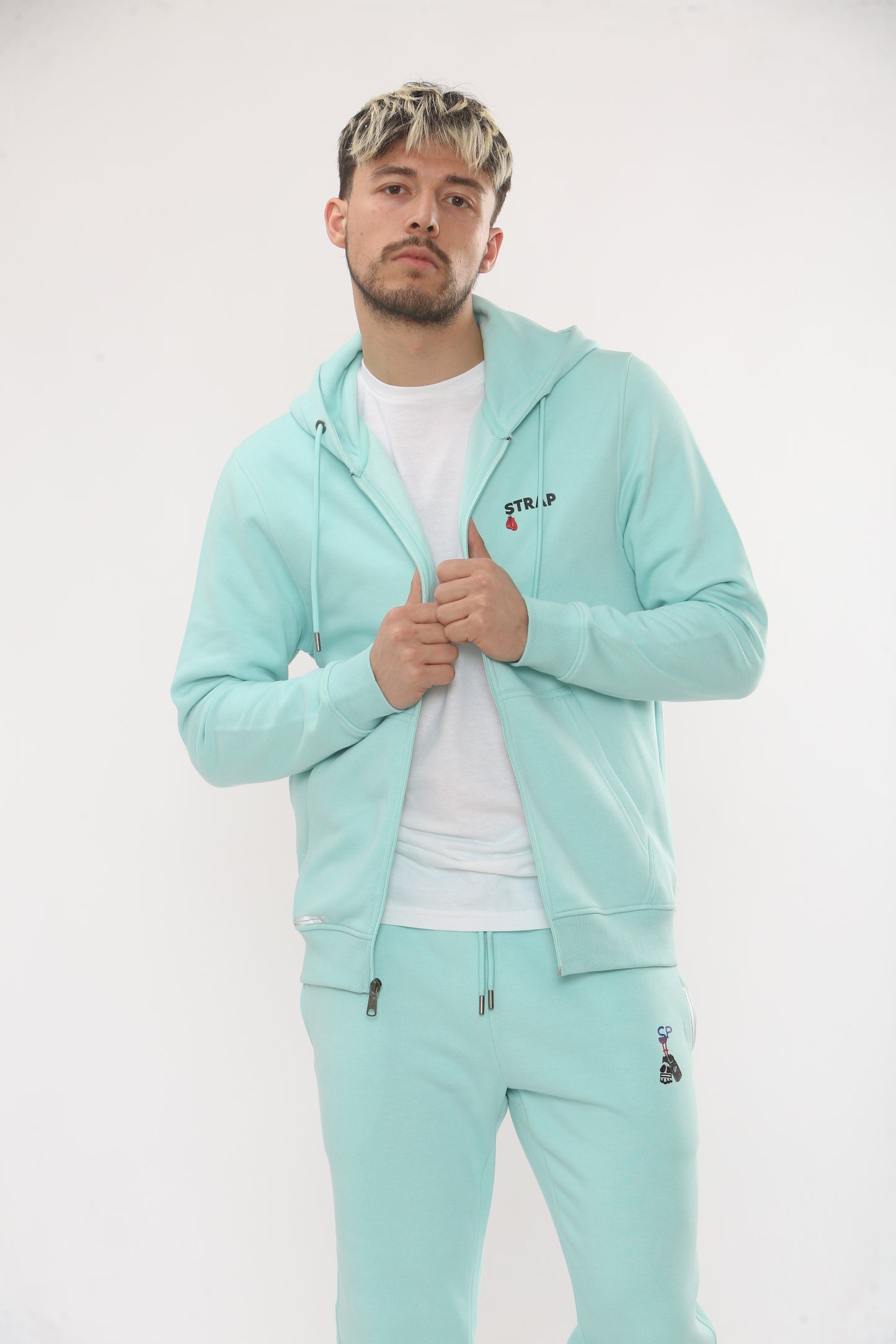 MINT ZIP UP HOODIE WITH MATCHING BOTTOMS