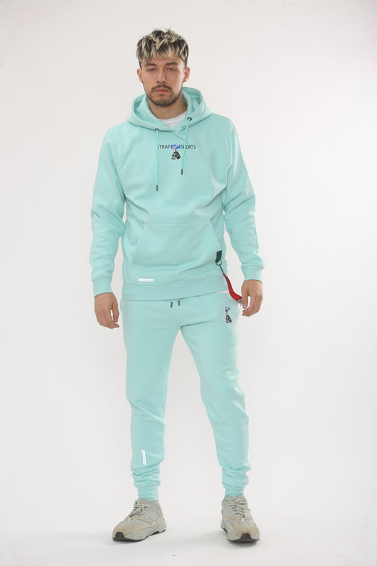 MINT HOODIE AND BOTTOM SET WITH SIDE STRAP CONNECTION