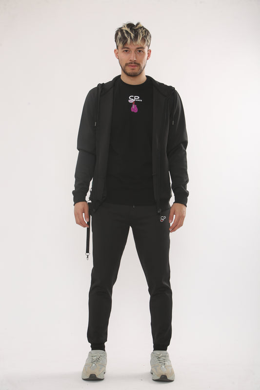 BLACK TRAINING TRACKSUIT