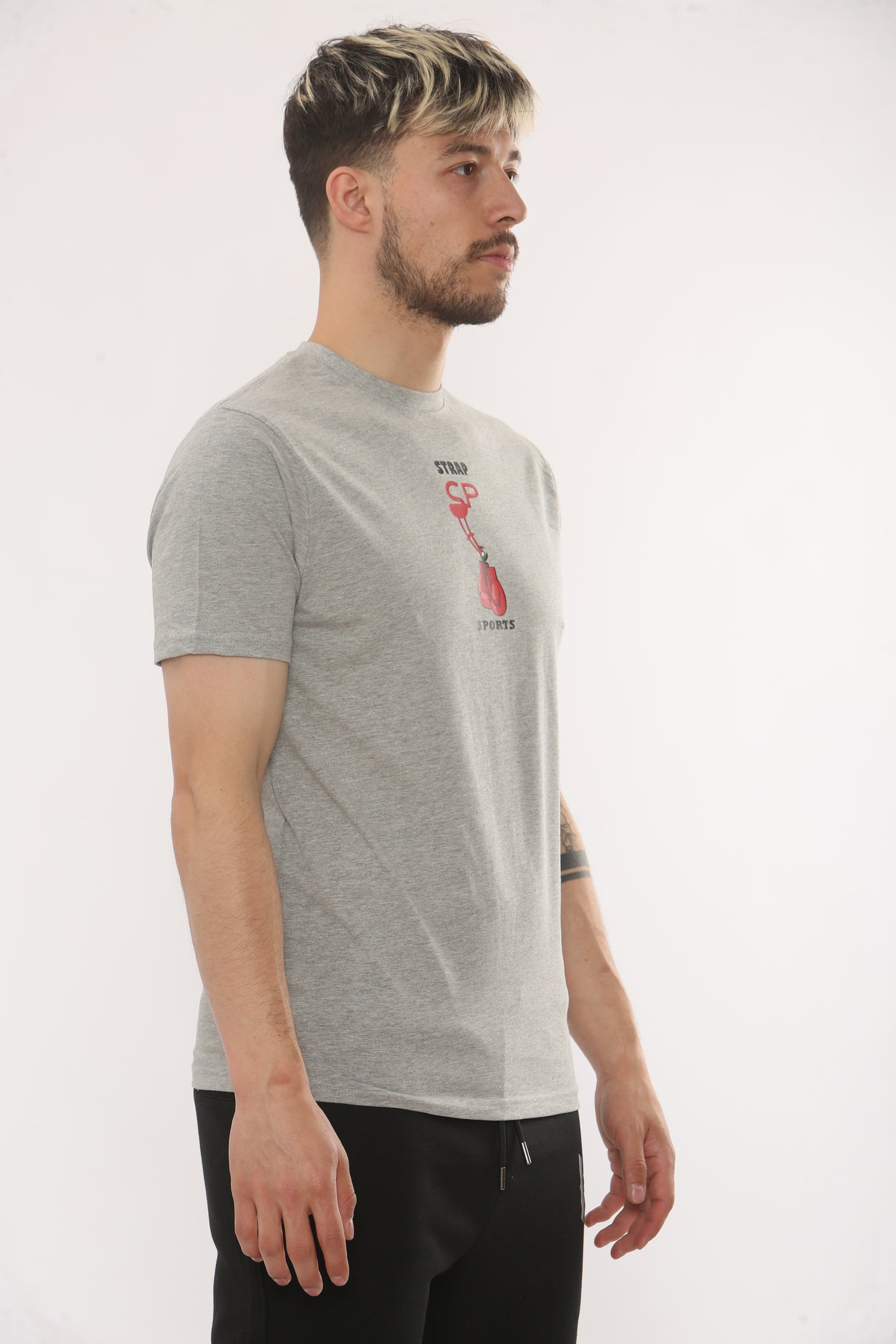 GREY CREW KNECK TSHIRT