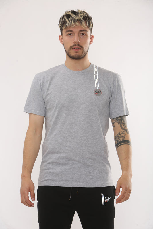 GREY SIDE LOGO WITH RFLECTIVE STRIPE TO LOGO
