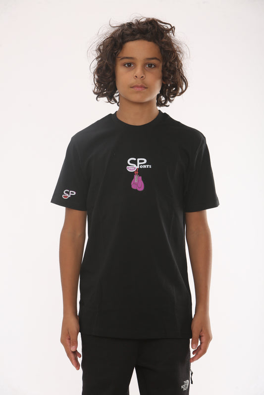 BLACK Crew Neck Boxing Edtion Tee